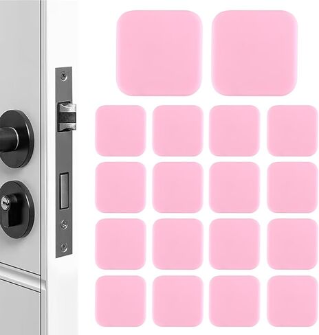 20 قطعة من مصد الباب السيليكون، سدادات الباب، واقيات الحائط من مقابض الأبواب، واقيات مقبض الباب ذاتية اللصق، درع الجدار لمقبض الباب، وسادة التصادم لجدار المكتب المنزلي - أسود in Kuwait