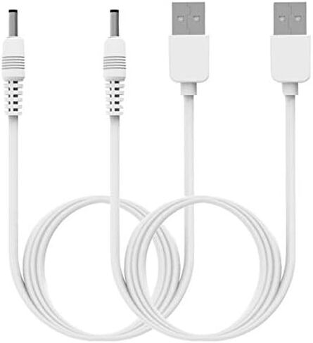 RuenTech Charger Compatible with FOREO UFO/UFO 2/ UFO Mini 2/ UFO Mini 2/ FOREO Bear/Bear Mini/Baby Bear/Papa Bear Repalcement USB Charger Cable 3.3FT (2White) in Kuwait