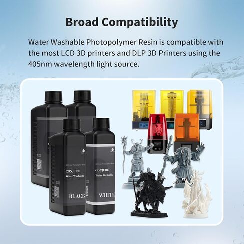 شيتو سيستمز راتنج قابل للغسل بالماء 1 كجم، معالجة أسرع بعد المعالجة، راتنج طابعة ثلاثية الأبعاد سهل التنظيف، راتنج فوتوبوليمر قياسي 405 نانومتر لطابعات 8K/10K/12K/LCD/DLP/SLA ثلاثية الأبعاد (رمادي صخري، 1000 جم) in Kuwait