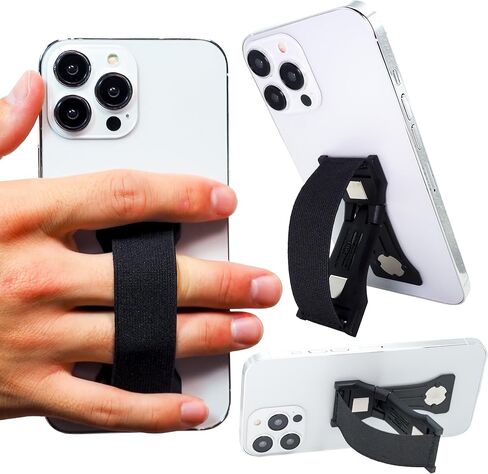 قبضة هاتف LOVEHANDLE PRO Premium - حزام هاتف من السيليكون - حامل هاتف مغناطيسي ومسند للهواتف الذكية والكمبيوتر اللوحي - سيليكون لامع من الياقوت in Kuwait