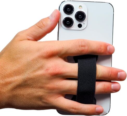 قبضة هاتف LOVEHANDLE PRO Premium - حزام هاتف من السيليكون - حامل هاتف مغناطيسي ومسند للهواتف الذكية والكمبيوتر اللوحي - سيليكون لامع من الياقوت in Kuwait