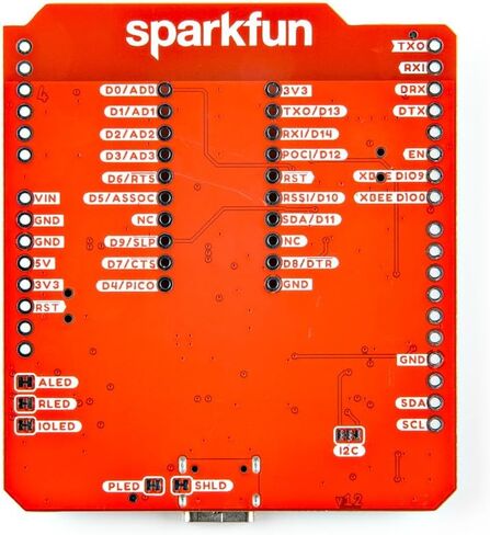 SparkFun Digi XBee® Arduino Shield - USB-C (Qwiic) يدمج وحدات XBee 3 المتطورة من Digi LTE-M/NB-IoT وDigi XBee RR Pro، الأبعاد: (بوصة) 2.10 بوصة × 2.35 بوصة in Saudi Arabia