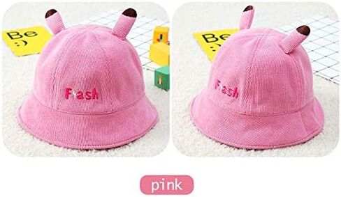 قبعة Sunhat للأطفال، قبعة صياد السمك، قبعة حماية للأنف والفم، حافة قابلة للطي قابلة للتعديل (وردي، 48)، من 12 إلى 24 شهرًا in Saudi Arabia