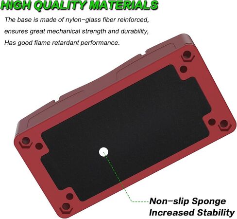 2Pcs 300A Busbar 12-48V DC Heavy Duty Copper Power Distribution Block 4 X M8 (5/16") Terminals Studs 8 Srews with Waterproof Cover Battery Bus Bar for Automotive RV Marine Truck(Black&Red) in Saudi Arabia
