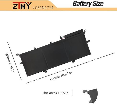 ZTHY C31N1714 Laptop Battery Replacement for ASUS ZenBook Flip 14 UX461 UX461U UX461UA UX461UN UX461F UX461FA UX461FN UX461UA-E1102T UX461UA-E1012R UX461UN-DS74T UX461FA-E1094T 11.55V 57Wh 3-Cell in Saudi Arabia