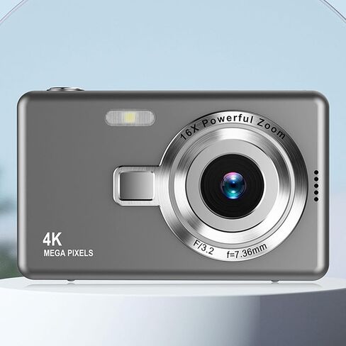 Digital Camera for Photograhpy, 1080P, Support 64GB Expandable, Compact Point and Shoot Camera 16X Zoom Anti Shake Portable Small Cameras for Teens Boys in Saudi Arabia