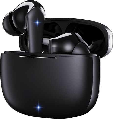 Wireless Earbuds Bluetooth Earbuds Hi-Fi Stereo,3.5g Mini Earphones in Ear Built-in Microphone, 30H Playtime,USB-C Charging Case,IP5 Waterproof Earbuds Wireless for Android iOS (Black) in Saudi Arabia
