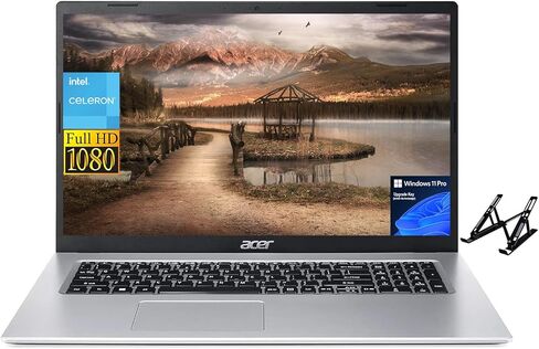 acer 2024 Newest Aspire 1 Slim Laptop for Business & Students, 15.6" FHD Display, Intel Celeron N4500, 12GB RAM, 128GB eMMC + 256GB SSD, ‎Intel UHD Graphics, Wi-Fi, Windows 11 Pro, with Laptop Stand in Saudi Arabia