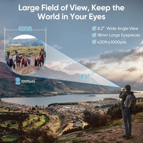 10x42 Binoculars for Adults High Powered: Timorn Lightweight Binoculars for Bird Watching with Phone Adapter Tripod, Waterproof Fogproof HD Binoculars for Hunting, Trekking, Hiking,Travel, Sports in Kuwait