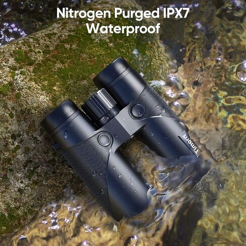 10x42 Binoculars for Adults High Powered: Timorn Lightweight Binoculars for Bird Watching with Phone Adapter Tripod, Waterproof Fogproof HD Binoculars for Hunting, Trekking, Hiking,Travel, Sports in Kuwait