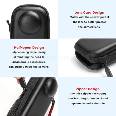 حقيبة حمل لجهاز Insta360 X4 حقيبة تخزين صغيرة محمولة للسفر لملحقات insta360 X4 in Kuwait