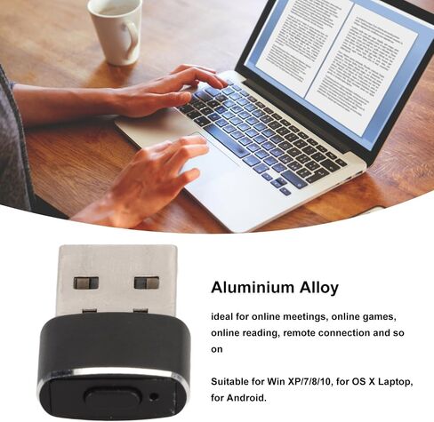 Yoidesu USB Mouse Jiggler Undetectable Mouse Mover with Switch, Automatic Mini Mouse Wiggler Shaker Keep Computer PC Laptop Awake, Prevent PC Entering Sleep Mode, Plug and Play in Saudi Arabia