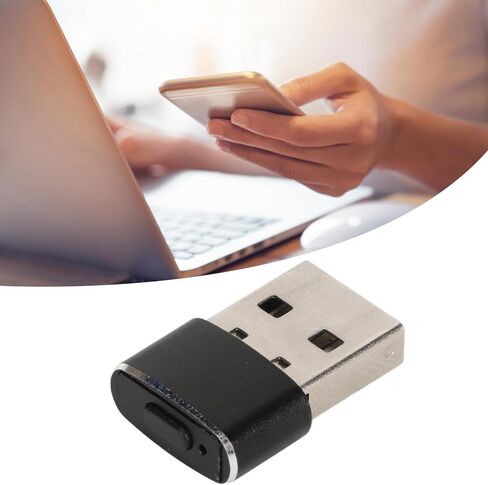 Yoidesu USB Mouse Jiggler Undetectable Mouse Mover with Switch, Automatic Mini Mouse Wiggler Shaker Keep Computer PC Laptop Awake, Prevent PC Entering Sleep Mode, Plug and Play in Saudi Arabia