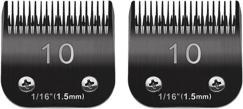 4FC Blade Dog Grooming Clipper شفرات بديلة متوافقة مع Andis Dog Clippers، معظم A5، Wahl KM Series Clippers، شفرة سيراميك قابلة للفصل، مقاس 4FC، طول القطع 3/8 بوصة (9.5 مم) أسود in Kuwait