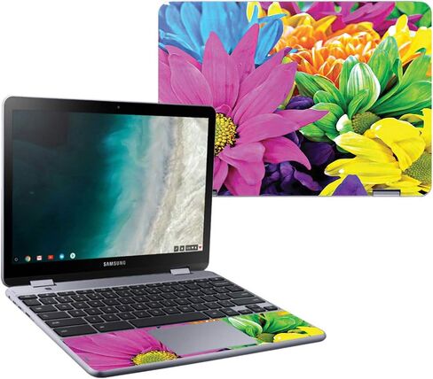 غلاف MightySkins متوافق مع Samsung Chromebook Plus LTE (2018) - الخشخاش الأصفر | غطاء ملتف واقٍ ومتين وفريد ​​من نوعه من الفينيل | سهل التطبيق والإزالة وتغيير الأنماط | صنع في الولايات المتحدة الأمريكية in Saudi Arabia