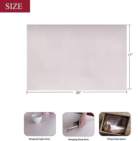100 حزمة من أوراق ورق التغليف الكبيرة لورق الصحف للنقل والشحن وحشو الصناديق وتغليف وحماية العناصر الهشة (كبيرة - 100 ورقة) in Kuwait
