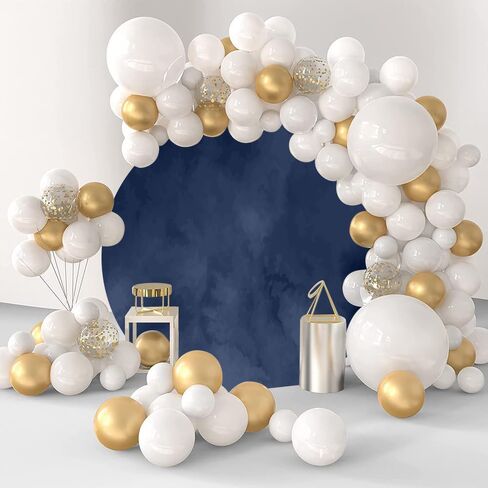 7.2x7.2ft Polyester Navy Blue Happy Birthday Round Backdrop Cover Navy Blue Marble Texture Birthday Background for Photography Kids Adults Boy Man Birthday Banquet Party Portrait Decor Props in Saudi Arabia