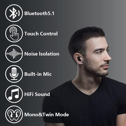 Wireless Earbuds for Kids,Bluetooth Headphones for Small Ears Women Man Adults,25hrs Playtime Built in Mic Earphones Premium Deep Bass in Ear Headset for School Sport Gym (White) in Saudi Arabia