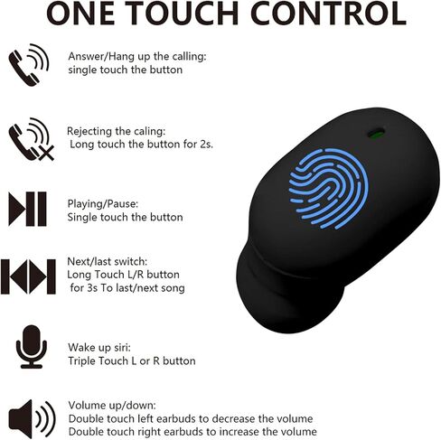 Wireless Earbuds for Kids,Bluetooth Headphones for Small Ears Women Man Adults,25hrs Playtime Built in Mic Earphones Premium Deep Bass in Ear Headset for School Sport Gym (White) in Saudi Arabia