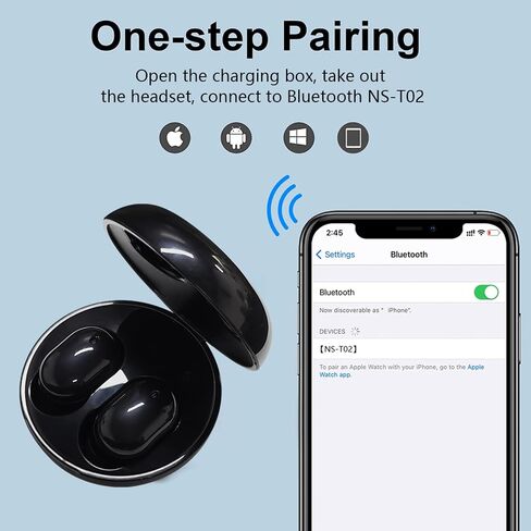 Wireless Earbuds for Kids,Bluetooth Headphones for Small Ears Women Man Adults,25hrs Playtime Built in Mic Earphones Premium Deep Bass in Ear Headset for School Sport Gym (White) in Saudi Arabia