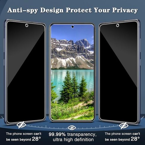 [واقي شاشة للخصوصية مكون من 3 قطع لهاتف Samsung Galaxy S20 FE 5G من الزجاج المقسى [لا يدعم قارئ بصمات الأصابع]، صلابة 9H، خالي من الفقاعات in Kuwait
