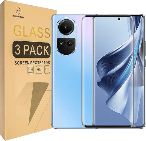 (3 Pack) Compatible for Oppo Reno 10 5G Screen Protector Tempered Glass [Hardness 9H ][High definition] [Anti Scratch] H-G815 in Saudi Arabia