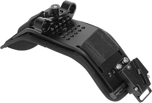 CAMVATE Shoulder Pad with V-Mount Adapter & 15mm LWS Rod Clamp - 3328 in Saudi Arabia