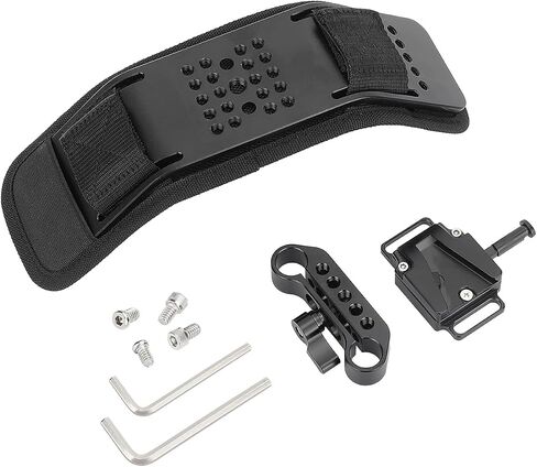 CAMVATE Shoulder Pad with V-Mount Adapter & 15mm LWS Rod Clamp - 3328 in Saudi Arabia