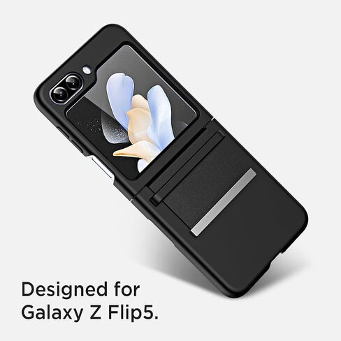 Miimall Compatible with Samsung Galaxy Z Flip 5 Case, [Slim Thin] [Non-Slip] [Anti-Drop] [Scratch Resistance] [Folding Hinge Protection] Protective Phone Case for Samsung Galaxy Z Flip 5 5G (Black) in Saudi Arabia