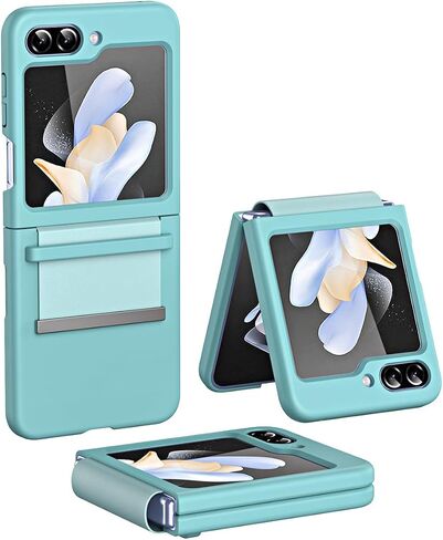 Miimall Compatible with Samsung Galaxy Z Flip 5 Case, [Slim Thin] [Non-Slip] [Anti-Drop] [Scratch Resistance] [Folding Hinge Protection] Protective Phone Case for Samsung Galaxy Z Flip 5 5G (Black) in Saudi Arabia