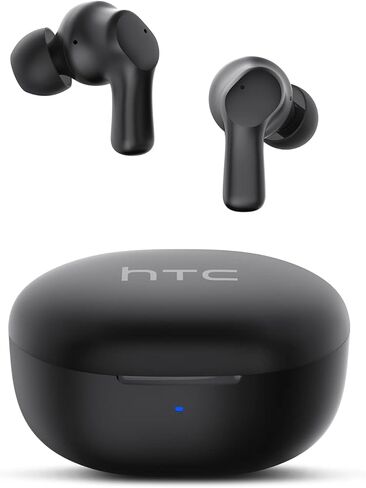 HTC True Wireless Earbuds 1 Bluetooth 5.1 with USB-C Charging Case, 32-Hour Playtime, Built-in Microphone with ENC, Touch Control Wireless Earbuds in Kuwait