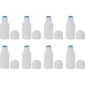 Lurrose Small Bottles for Liquids 8pcs Empty 50ml Bottle Liquid Liniment Sponge Head Applicator Dispenser Refillable Skin Care Cosmetic Travel Lotion Storage Container Applicator Bottle