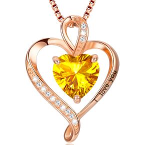 LAVUMO I Love You Heart Promise Necklaces 925 Sterling Silver Pendant Necklace Valentines Day Mother’s Day Christmas Anniversary Birthday Jewelry Gifts for Women Mother Wife Girlfriend Her