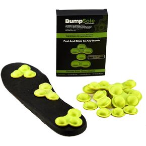 Insole Stickers by Bump Sole - Anti Fatigue Shoe Inserts for Shock Absorption and Off-Loading Foot Pain; Running Shoe, or Work Boot Insoles, for Heel Pain, Arch Support and Metatarsalgia.