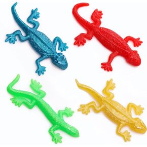 Lizard Stretchy Toy for Kids - 4' Reptile Toys for Parties & Prizes - Pack of 12