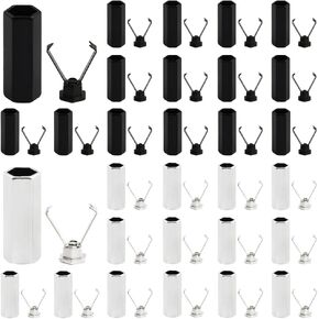 50 Sets 2 Colors Shoelace Tips Alloy Shoelace Head for DIY Shoe Laces Tips Protector Alloy Shoelace Heads and Cords End Metal Aglet Replacement Head for Shoestrings Or Clothes etc