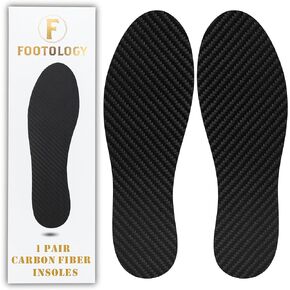 Carbon Fiber Insoles-1 Pair | Rigid Carbon Fiber Shoe Insert for Recovery | Turf Toe,Morton Toe,Foot Fractures,Arthritis,Hallux Rigidus and Limitus| Men 5.5-6 Women 6.5-7