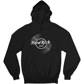 Unisex Vinyl Logo Hoodie Black