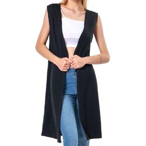 Sleeveless Cardigan Women Long Maxi Sweater Summer Open Front Tunic Vest Lightweight Soft Duster in Kuwait
