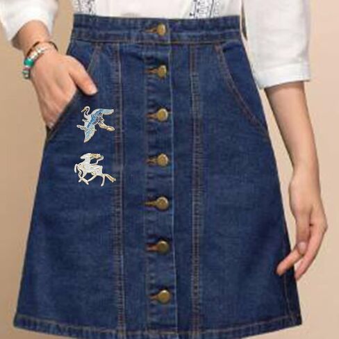 مجموعة دبابيس بروش لطيفة من المينا بتصميم حيوانات مرحة، مجموعة دبابيس عصرية بنمط الغزلان والشنط وحقائب الظهر والجاكيتات والقبعات للنساء والفتيات مطلية بالذهب من قطعتين in Kuwait