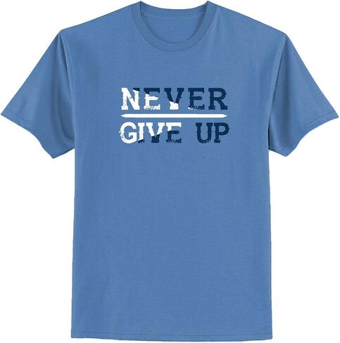 ADRO Men's Naver Give Up Design Printed T-Shirt in Saudi Arabia