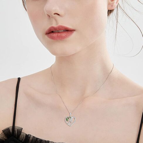 STARCHENIE Giraffe Necklace 925 Sterling Silver Heart Pendant Animal Jewelry for Women in Saudi Arabia