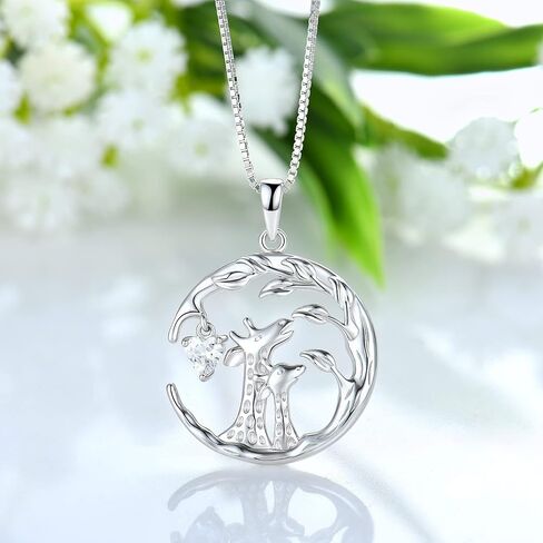 STARCHENIE Giraffe Necklace 925 Sterling Silver Heart Pendant Animal Jewelry for Women in Saudi Arabia