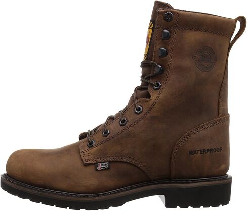 Justin Original Work Men's Wyoming Waterproof Steel Toe Work Boots Brown 12 D in Saudi Arabia