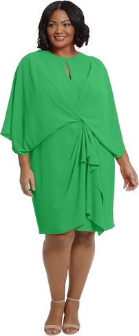 London Times Women's Shawl Draped Dress Twist Detail Guest of Event Wedding Mother of The Bride Special Occasion in Saudi Arabia