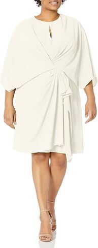 London Times Women's Shawl Draped Dress Twist Detail Guest of Event Wedding Mother of The Bride Special Occasion in Saudi Arabia