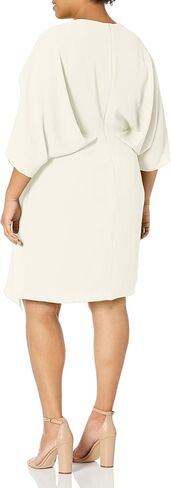 London Times Women's Shawl Draped Dress Twist Detail Guest of Event Wedding Mother of The Bride Special Occasion in Saudi Arabia