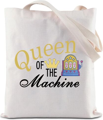 ZJXHPO Casino Cosmetic Bag Casino Gambling Lover Gift Queen Of The Machine Makeup Bag Slot Gambling Lucky Gift (BL Queen Machine) in Saudi Arabia