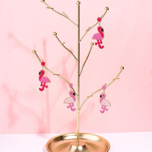 2 أزواج أقراط فلامنغو للنساء أكريليك بوهو أقراط الطيور الاستوائية لطيف الوردي فلامنغو الحيوان تتدلى الأقراط خفيفة الوزن الراتنج انخفاض الأقراط هاواي الصيف الشاطئ عطلة المجوهرات in Kuwait