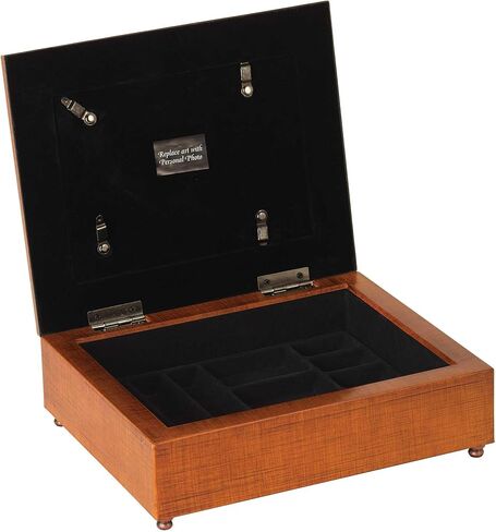 Dicksons Blessed Is Man Trusts Lord Walnut Finish Polymer Jewelry Box in Saudi Arabia